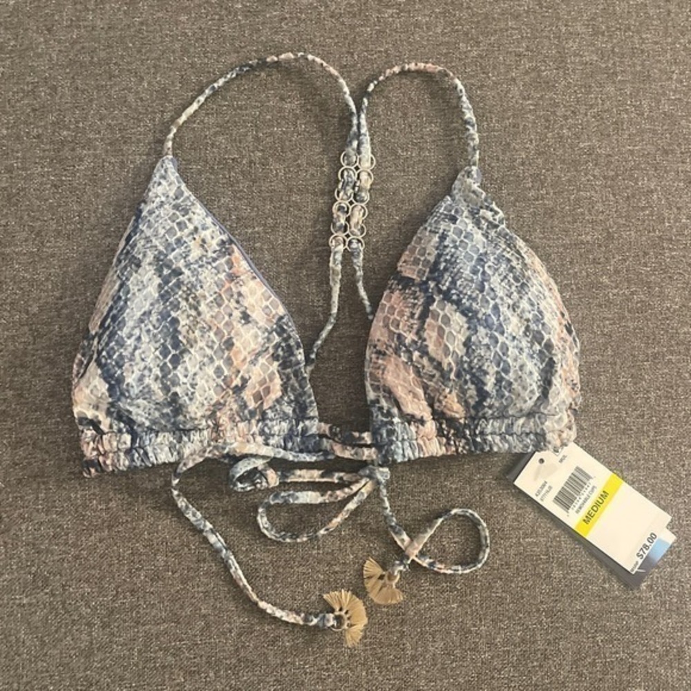 Isabella Rose Vienna Blue Multi Triangle Top Size‎ Medium